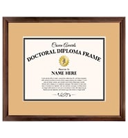 Bronze Doctorate Diploma Frame