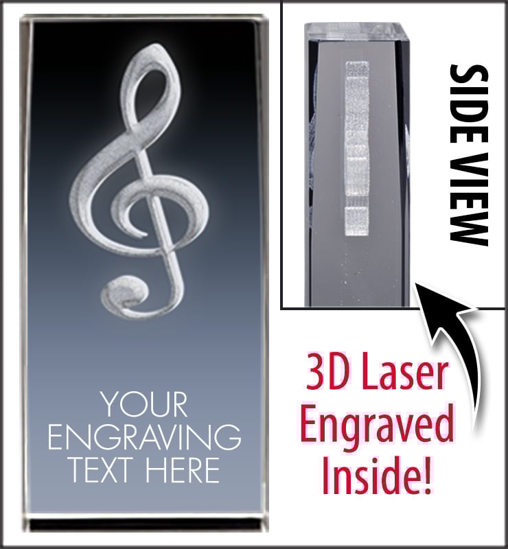 Music 3D Laser Crystal