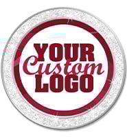 1.3" Silver Glitter Insert Pin