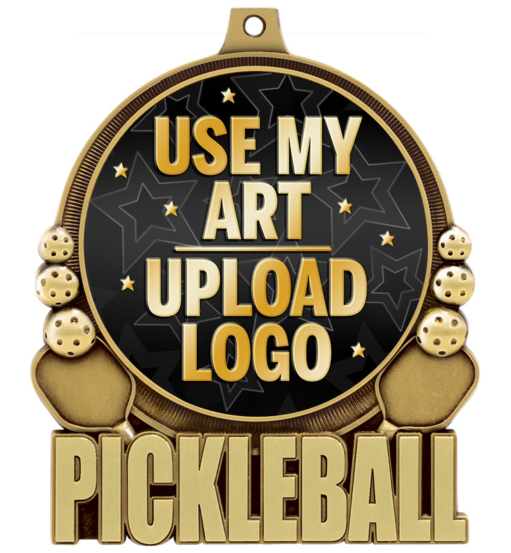 3" Pickleball Double Action 2.0 Medals