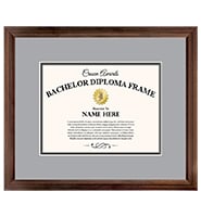 Bronze Bachelor's Diploma Frame 