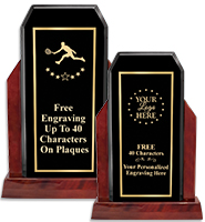 Champion Glossed Wood Trophy