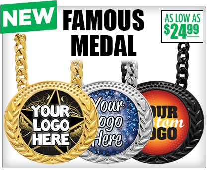 Custom Famous Insert Medals