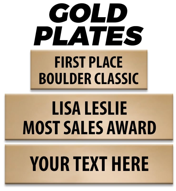 Gold Engraving Plate