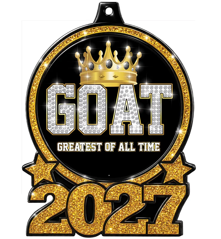 3" 2027 Glitter Insert Medals