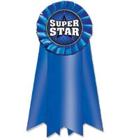 Jumbo Blue Rosette Ribbon