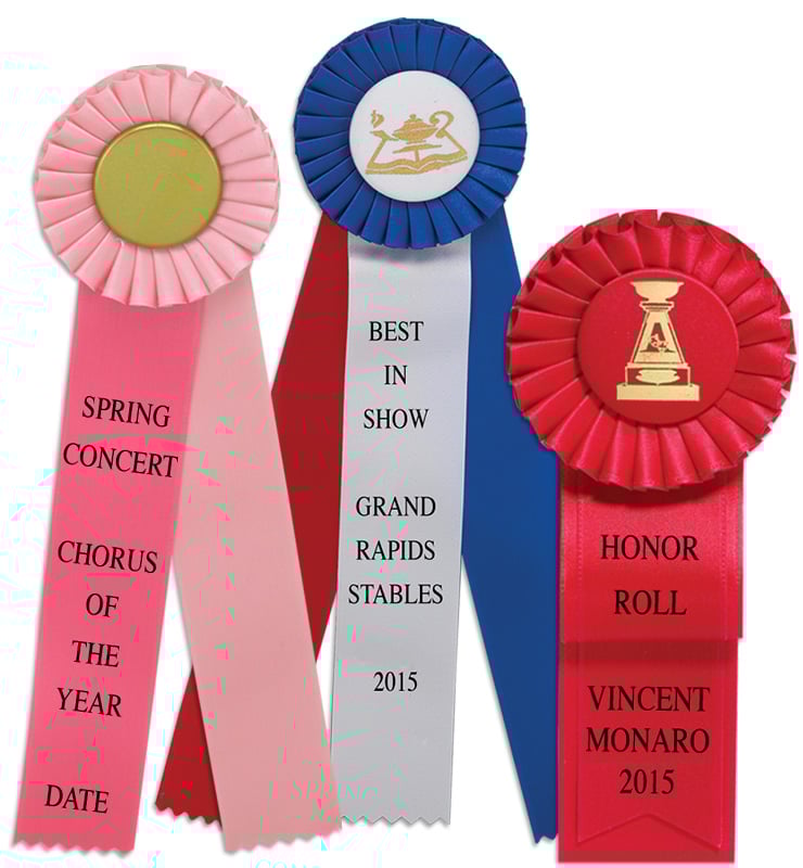 Custom Classic Rosette Ribbons