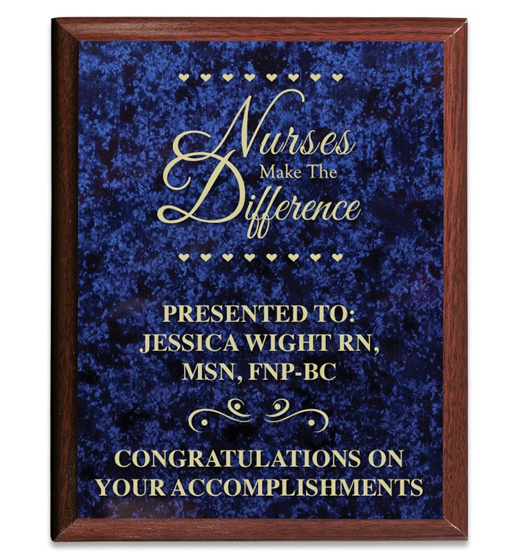 Classic Wood Plaques With Color Plate
