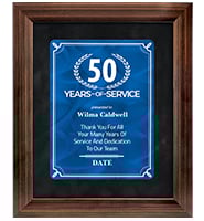 Years Of Service Bronze Paradigm Frame Plaque