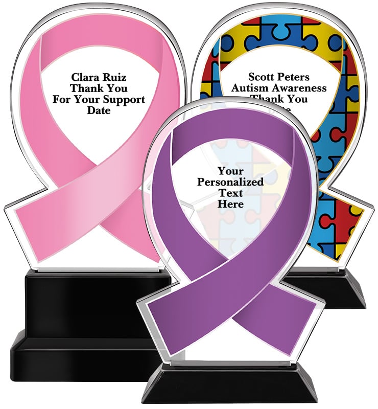 Acrylic Awareness Ribbons