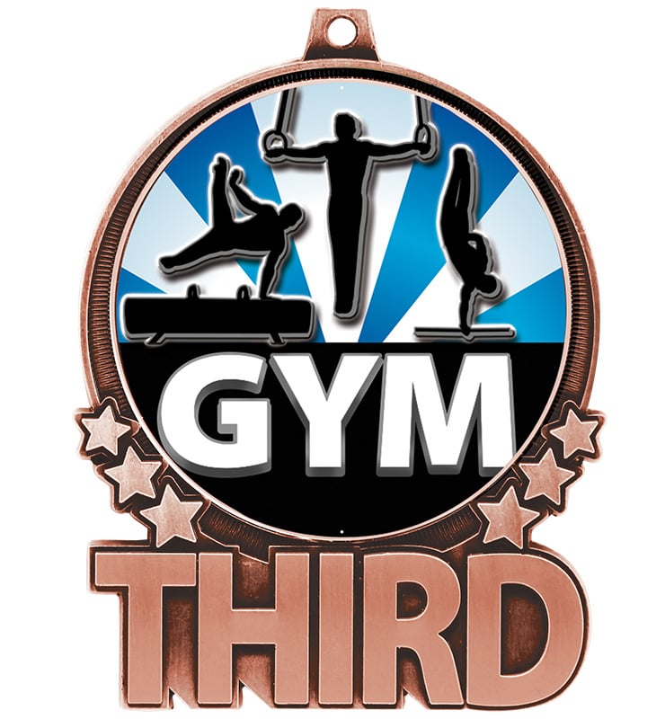 3" Third Place Double Action Medal