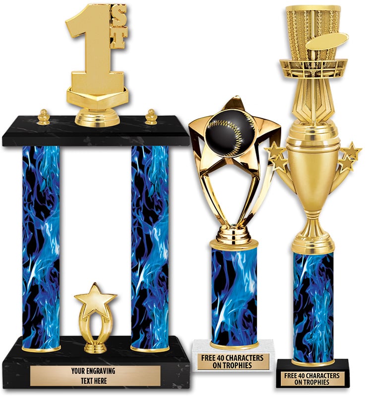 Blue Inferno Column Trophies