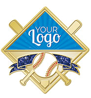 1.25" Baseball Glitter Insert Pin