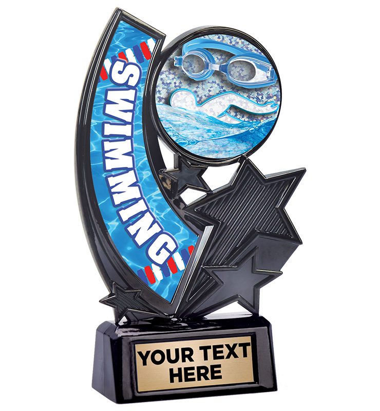 6 1/4" Swimming Onyx Icicle Trophy