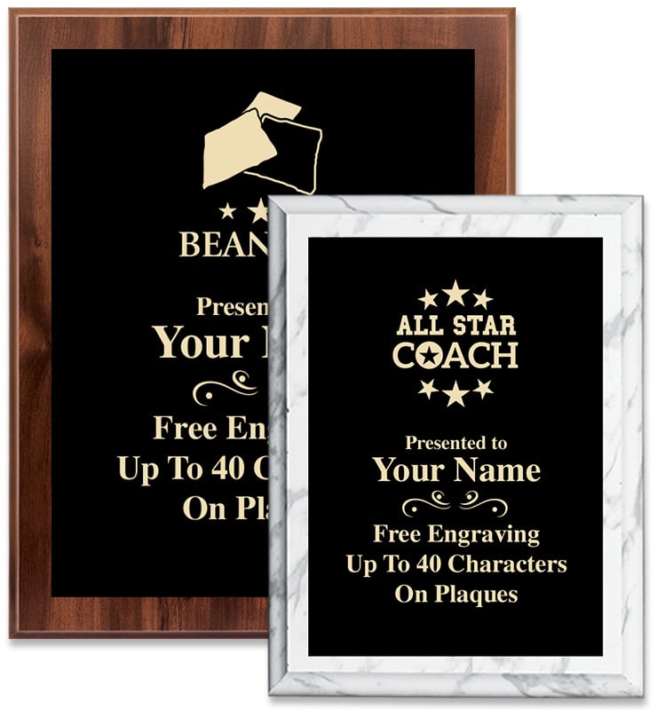 Black Metallix Plaques