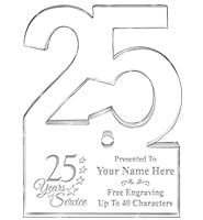 25 Years Of Service Acrylic