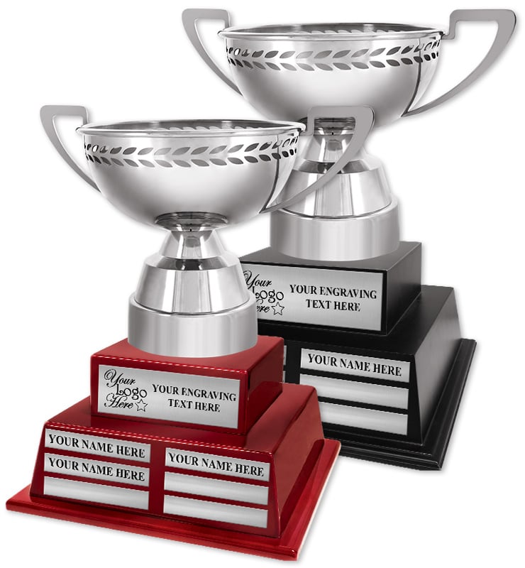 15 1/2" Elite Laurel Metal Cup Perpetual Trophy