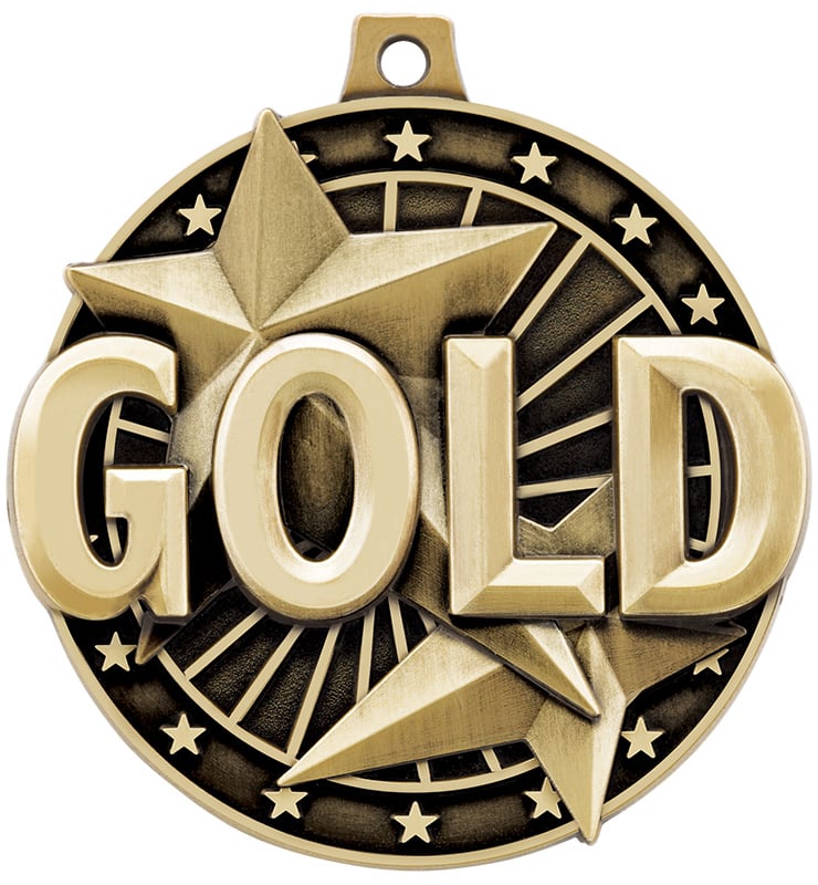 2" "Gold" Place Medal