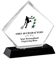 Tennis Pyramid Acrylic Awards
