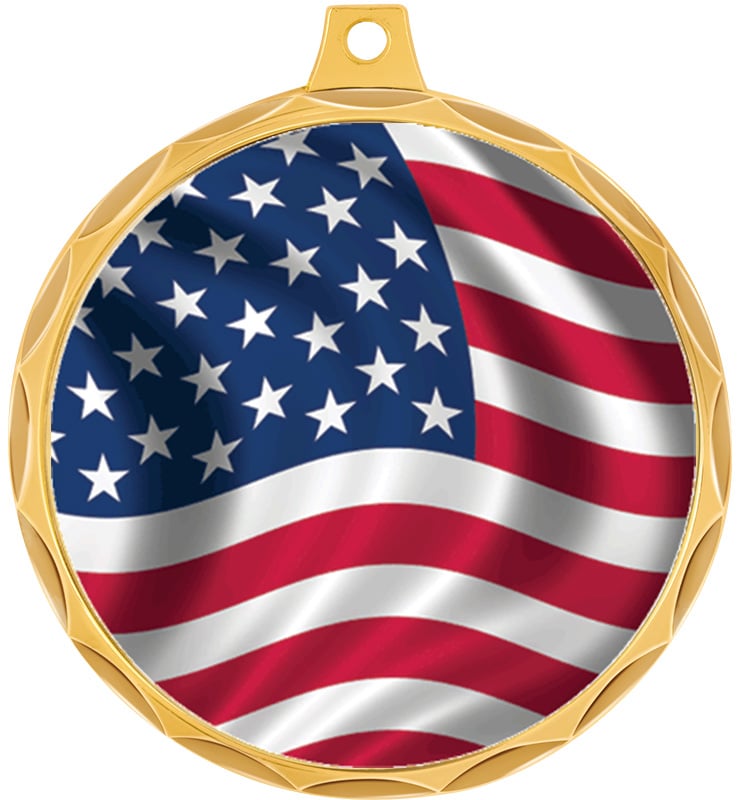 2 1/4" Petal Edge Insert Medals