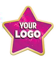 1" Gold Star Insert Pin