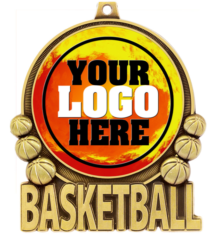 3" Basketball Double Action 2.0 Medals