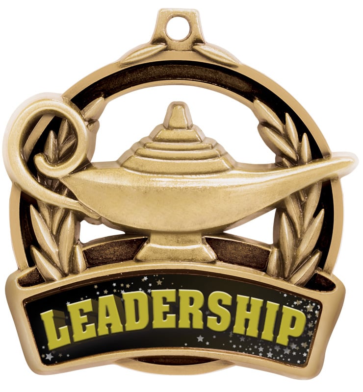 2" Lamp Of Learning Leadership Medal