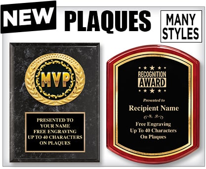 New Arrivals Plaques
