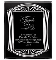 Roman Silver Ebony Piano Plaque