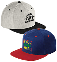 Flat Bill Snapback Cap
