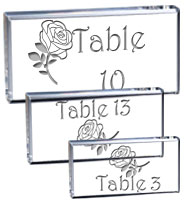 Horizontal Wedding Display Crystal