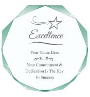 Jade Tone Imperial Octagon Acrylic