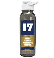 Gray School Spirit Water Bottle 24oz - Navy Gold