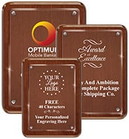 Walnut Floating Acrylic Plaques