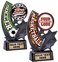 6 1/4" Onyx Icicle Custom Insert Trophy