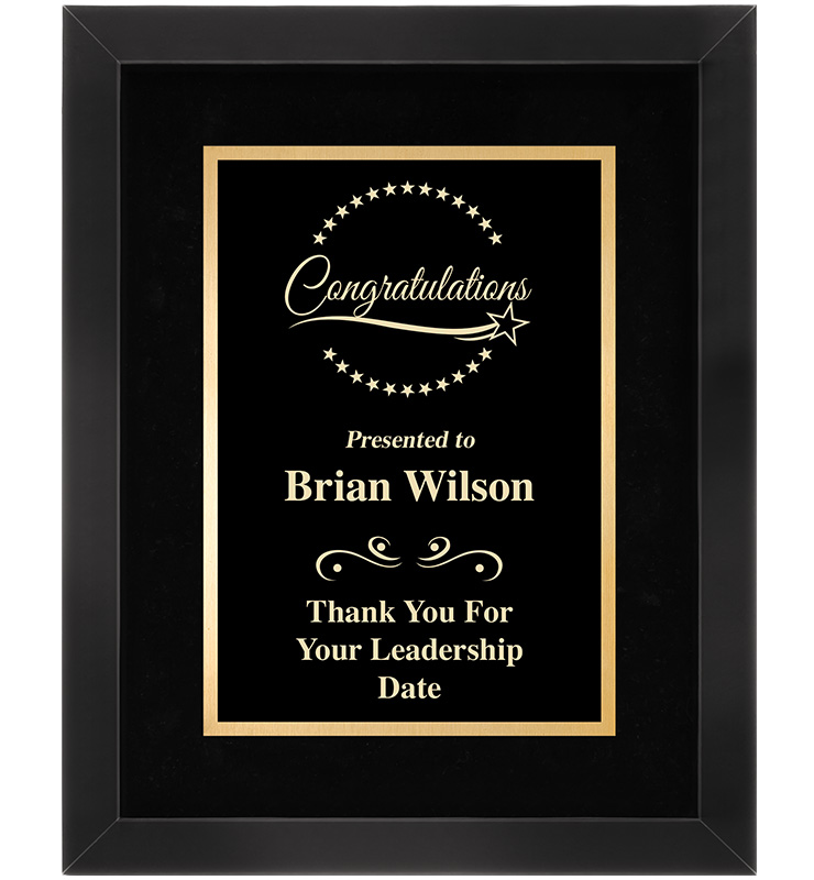 Classic Frame Plaque With Gold