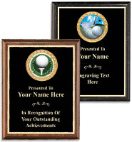 Golf Executive Full Plate Insert Plaques