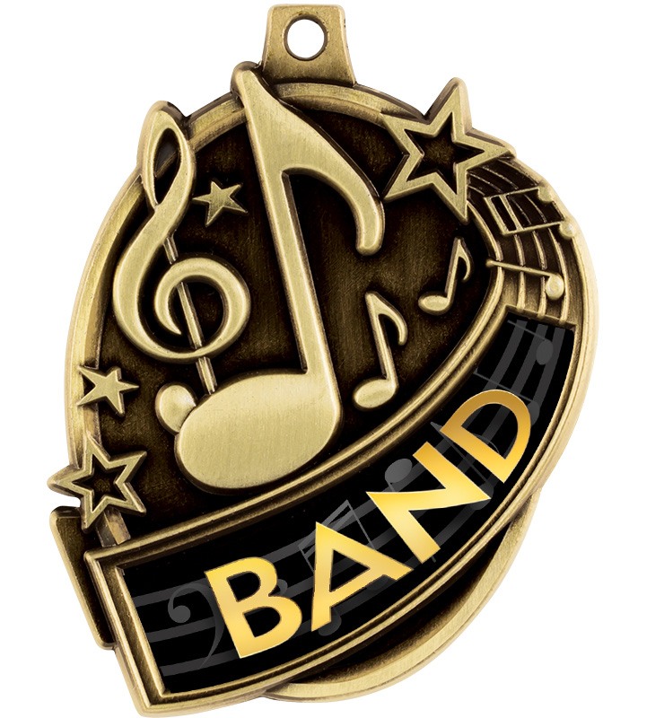 2 1/3" Kudos Band Medal