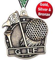 3D Golf Medal