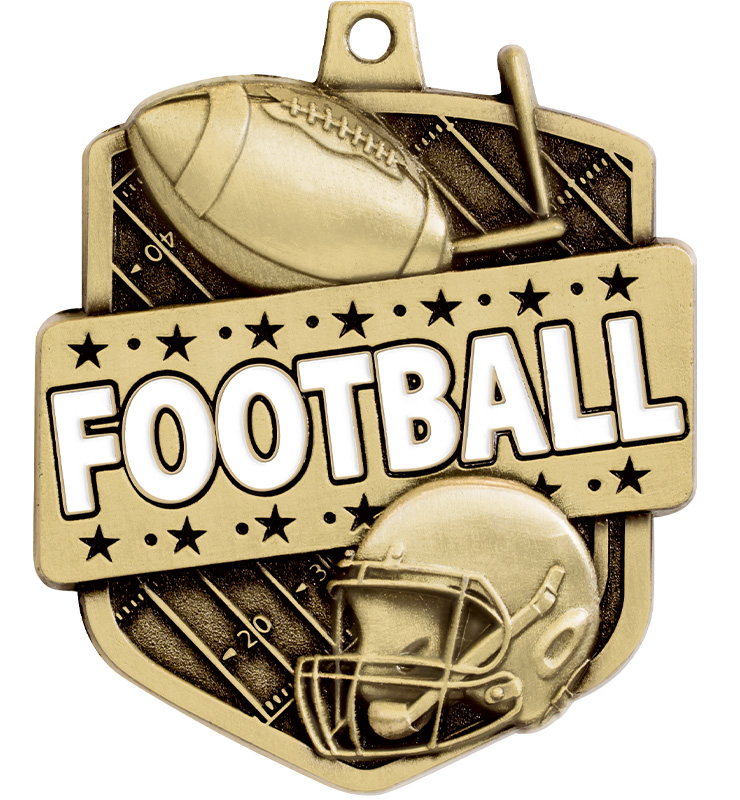 2 1/4" Admiral Football Medals