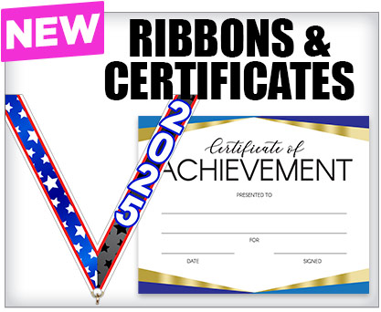 New Arrivals Ribbons & Certificates