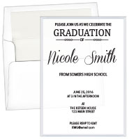 Graduation Keepsake Acrylic Invitations