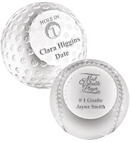 Sport Ball Crystal Paperweights