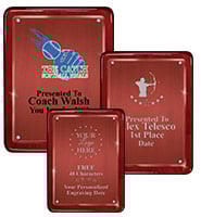 Rosewood Floating Acrylic Plaques