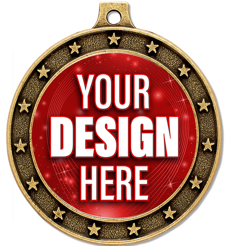 1 3/4" Universe Star Medal