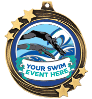 2 1/2" Shooting Star Insert Medals