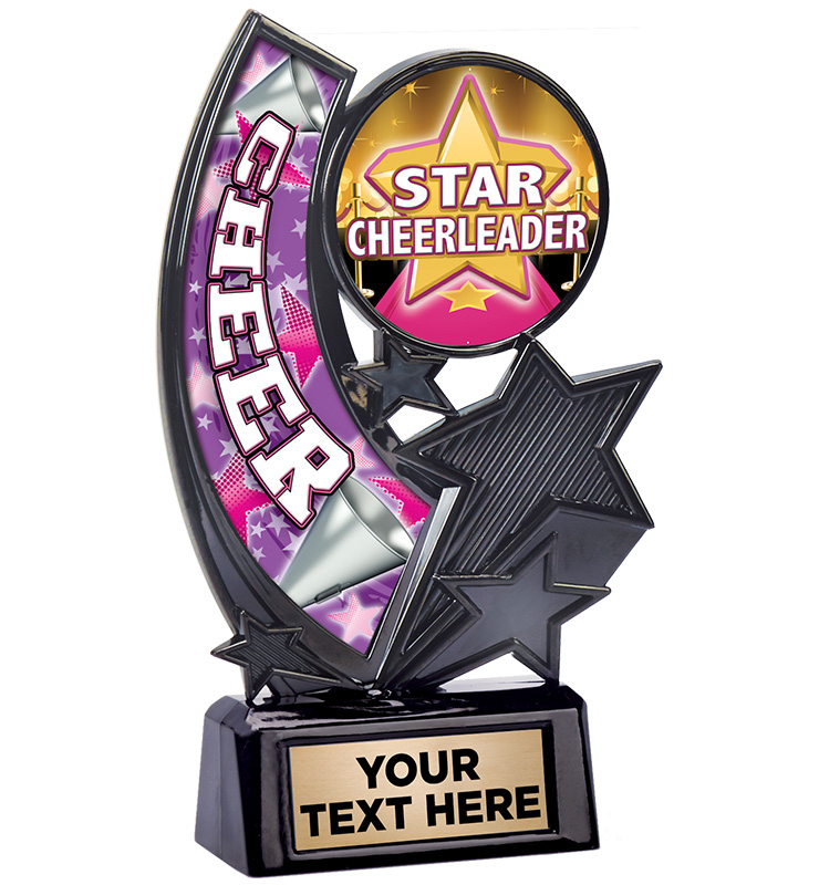 6 1/4" Cheer Onyx Icicle Trophy