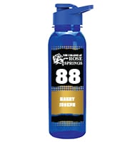 Blue School Spirit Water Bottle 24oz - Black Gold