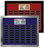 48 Plate Landscape Frame Perpetual Plaque