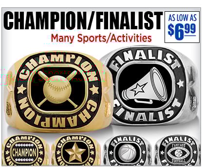 Champion and Finalist Rings